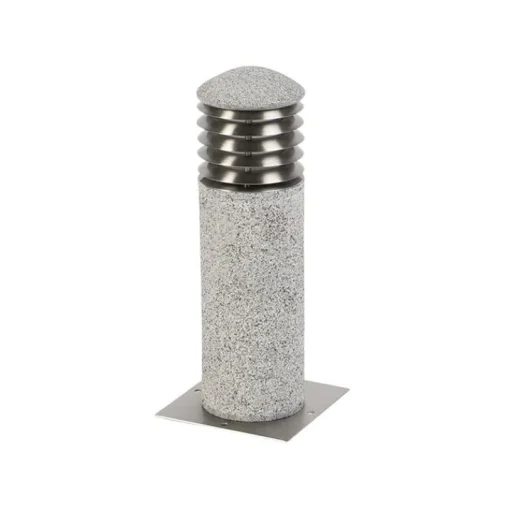 QAZQA Moderne staande buitenlamp graniet 40 cm - Happy