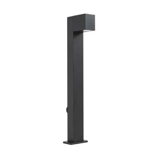 QAZQA Moderne staande buitenlamp zwart 65cm met stopcontact IP44 - Baleno