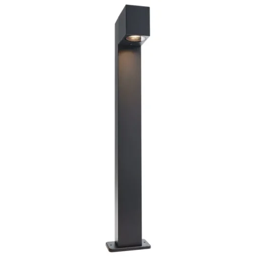 QAZQA Moderne staande buitenlamp zwart 65cm met stopcontact IP44 - Baleno