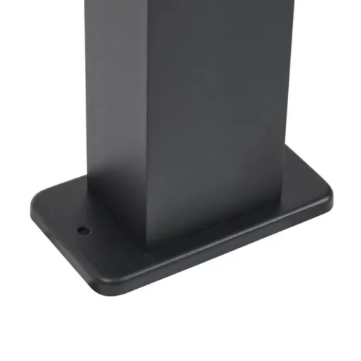 QAZQA Moderne staande buitenlamp zwart 65cm met stopcontact IP44 - Baleno