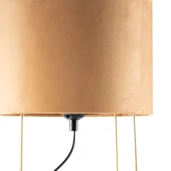 Honsel Moderne tafellamp geel met goud - Rosalina