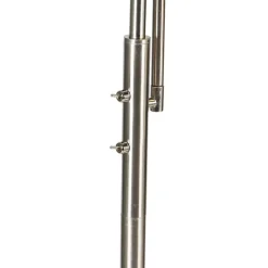 QAZQA Moderne vloerlamp staal incl. LED dimbaar met leesarm - Strela