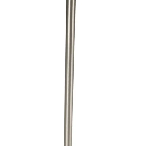 QAZQA Moderne vloerlamp staal incl. LED dimbaar met leesarm - Strela