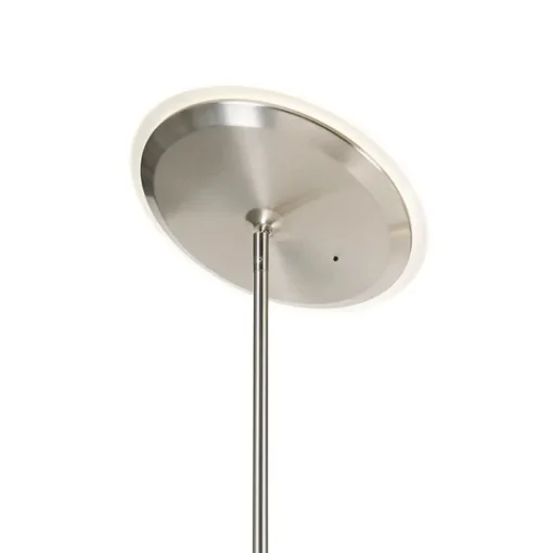 QAZQA Moderne vloerlamp staal incl. LED dimbaar met leesarm - Strela