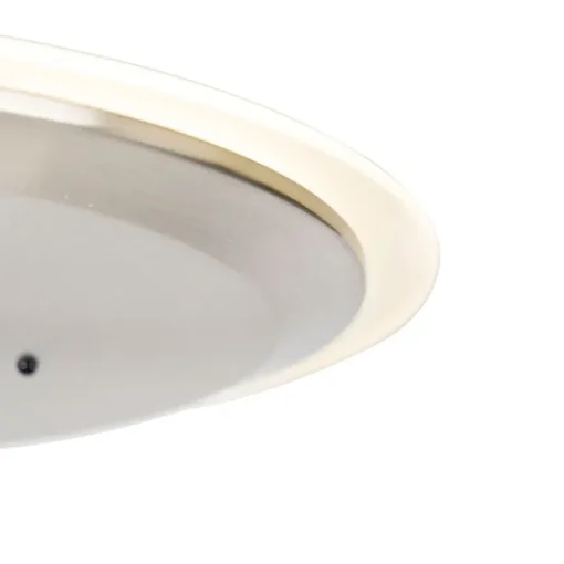 QAZQA Moderne vloerlamp staal incl. LED dimbaar met leesarm - Strela