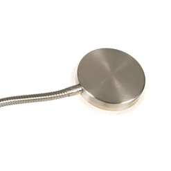 QAZQA Moderne vloerlamp staal incl. LED dimbaar met leesarm - Strela