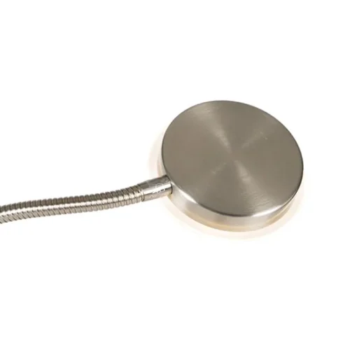 QAZQA Moderne vloerlamp staal incl. LED dimbaar met leesarm - Strela