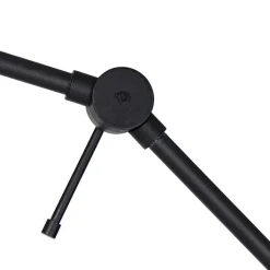 QAZQA Moderne vloerlamp zwart met kap goud 50 cm - Editor