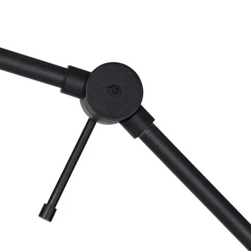 QAZQA Moderne vloerlamp zwart met kap goud 50 cm - Editor