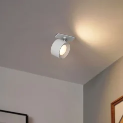 QAZQA Moderne wand- en plafondlamp wit incl. LED oplaadbaar - Bright