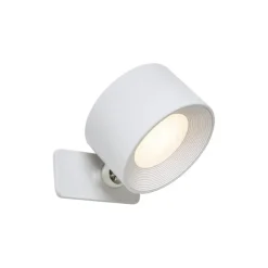 QAZQA Moderne wand- en plafondlamp wit incl. LED oplaadbaar - Bright