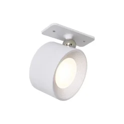 QAZQA Moderne wand- en plafondlamp wit incl. LED oplaadbaar - Bright