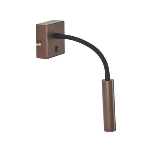 QAZQA Moderne wandlamp brons met USB-C - Gosna