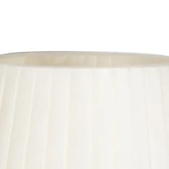 QAZQA Moderne wandlamp brons met witte kap - Pluk