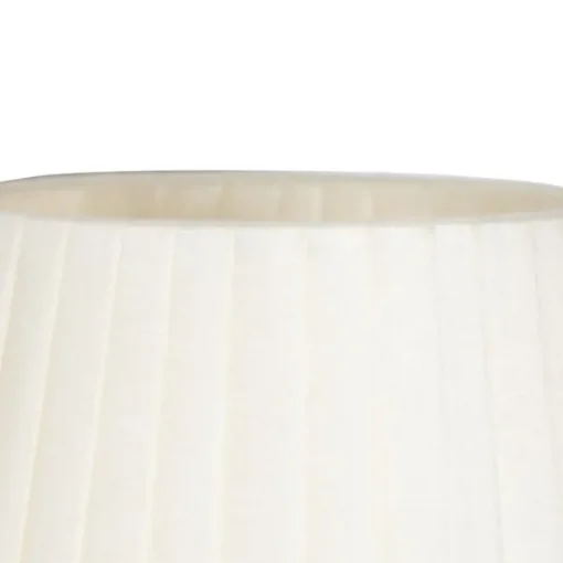 QAZQA Moderne wandlamp brons met witte kap - Pluk
