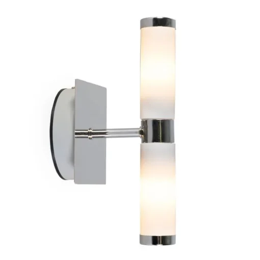 QAZQA Moderne wandlamp chroom 2-lichts IP44 - Bath