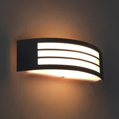 QAZQA Moderne wandlamp donker grijs IP44 - Sapphire Deluxe