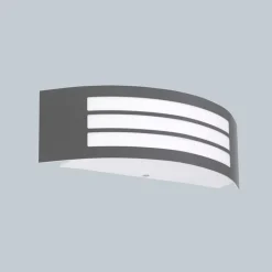 QAZQA Moderne wandlamp donker grijs IP44 - Sapphire Deluxe