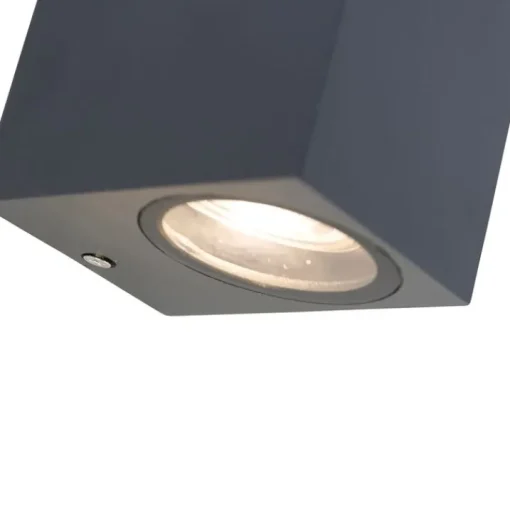 QAZQA Moderne wandlamp donkergrijs IP44 - Baleno