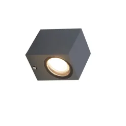 QAZQA Moderne wandlamp donkergrijs IP44 - Baleno