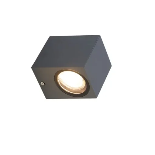 QAZQA Moderne wandlamp donkergrijs IP44 - Baleno