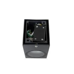 QAZQA Moderne wandlamp donkergrijs IP44 - Baleno