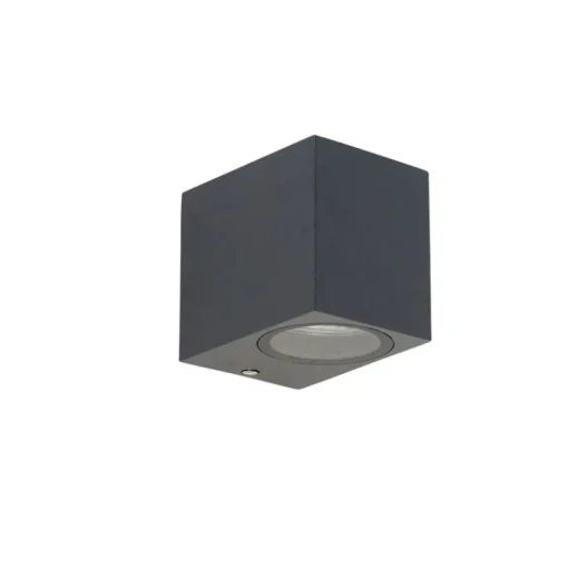 QAZQA Moderne wandlamp donkergrijs IP44 - Baleno