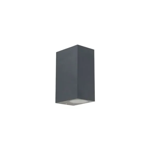 QAZQA Moderne wandlamp donkergrijs 2-lichts IP44 - Baleno