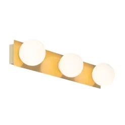 QAZQA Moderne wandlamp goud 48 cm IP44 3-lichts - Cederic