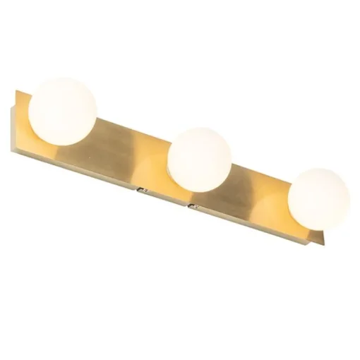 QAZQA Moderne wandlamp goud 48 cm IP44 3-lichts - Cederic