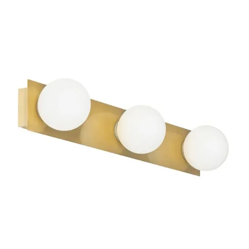 QAZQA Moderne wandlamp goud 48 cm IP44 3-lichts - Cederic