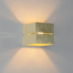 QAZQA Moderne wandlamp goud 9,7 cm - Transfer Groove