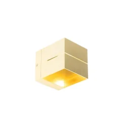QAZQA Moderne wandlamp goud 9,7 cm - Transfer Groove