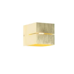 QAZQA Moderne wandlamp goud 9,7 cm - Transfer Groove