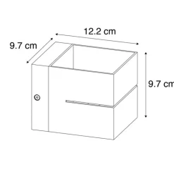QAZQA Moderne wandlamp goud 9,7 cm - Transfer Groove