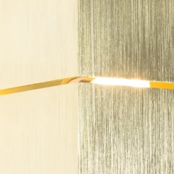 QAZQA Moderne wandlamp goud 9,7 cm - Transfer Groove