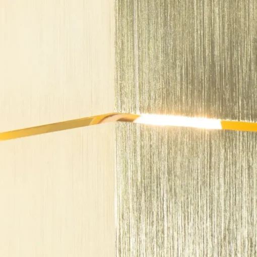 QAZQA Moderne wandlamp goud 9,7 cm - Transfer Groove
