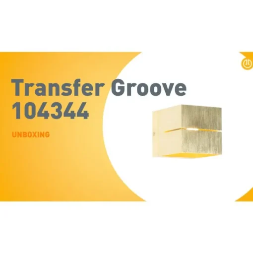 QAZQA Moderne wandlamp goud 9,7 cm - Transfer Groove