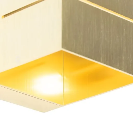 QAZQA Moderne wandlamp goud 9,7 cm - Transfer Groove