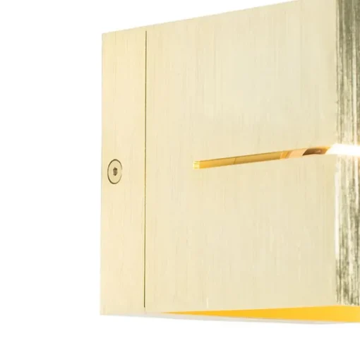 QAZQA Moderne wandlamp goud 9,7 cm - Transfer Groove