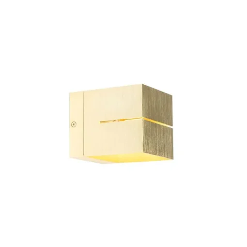 QAZQA Moderne wandlamp goud 9,7 cm - Transfer Groove