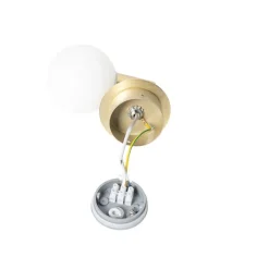 QAZQA Moderne wandlamp goud IP44 - Cederic Up