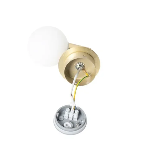 QAZQA Moderne wandlamp goud IP44 - Cederic Up