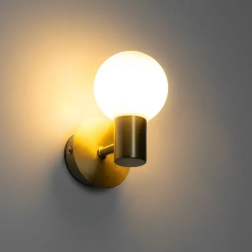 QAZQA Moderne wandlamp goud IP44 - Cederic Up