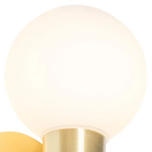 QAZQA Moderne wandlamp goud IP44 - Cederic Up