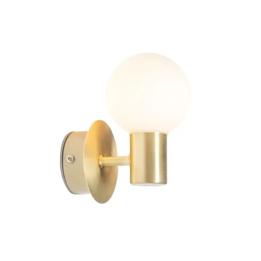 QAZQA Moderne wandlamp goud IP44 - Cederic Up