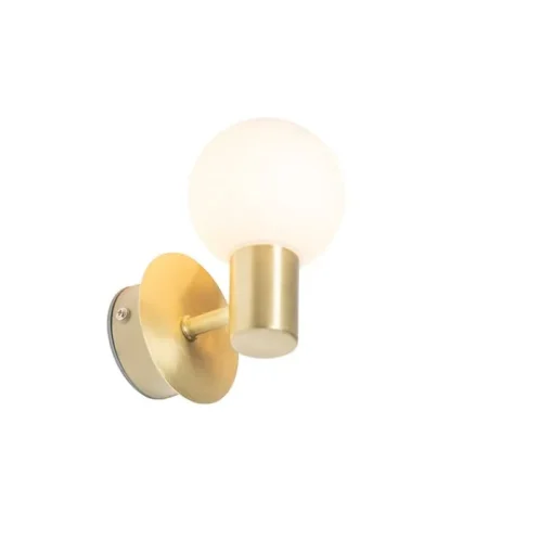 QAZQA Moderne wandlamp goud IP44 - Cederic Up