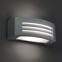 QAZQA Moderne wandlamp grijs IP44 - Hurricane 1