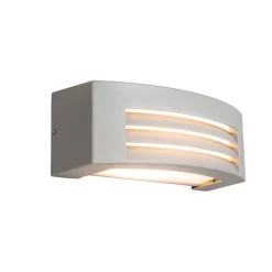 QAZQA Moderne wandlamp grijs IP44 - Hurricane 1