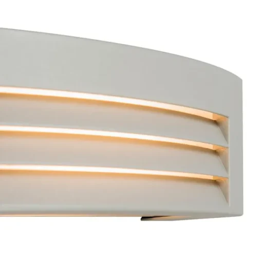 QAZQA Moderne wandlamp grijs IP44 - Hurricane 1